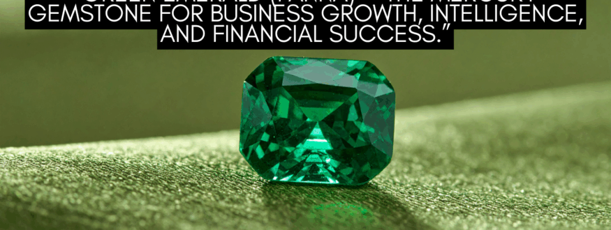 “Green Emerald (Panna) — The Mercury Gemstone for Business Growth, Intelligence, and Financial Success.”_Astrologer Nipun Joshi