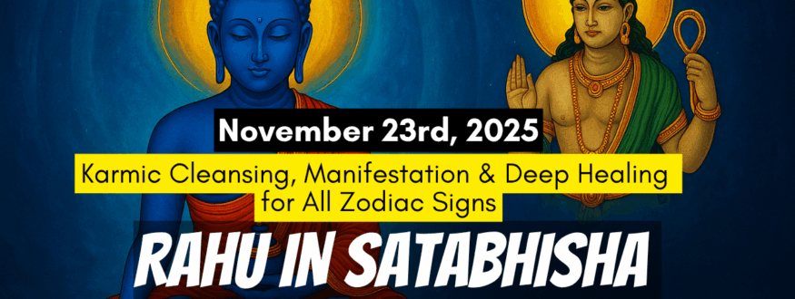 Rahu enters Shatabhisha Nakshatra on November 23rd, 2025. Discover how this powerful transit brings chakra activation, karmic cleansing, spiritual healing, emotional detachment, and breakthroughs for all 12 zodiac signs with remedies.