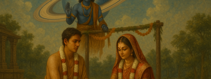 Discover the true meaning of Saturn in the Navamsa (D9) chart. A comprehensive Vedic astrology guide covering marriage karma, delayed blessings, fortune maturity, suffering vs stability, renunciation vs household life, and how Saturn ultimately grants permanence and liberation.