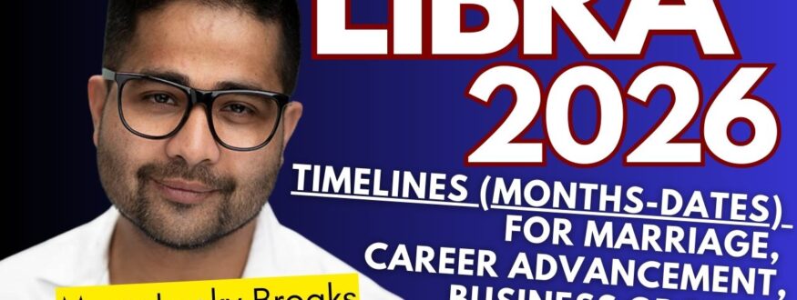 Libra 2026 Vedic Astrology predictions: Learn how Jupiter’s transit from Gemini to Cancer brings blessings, how Saturn in Pisces stabilizes work and health, and how Rahu in Shatabhisha & Dhanishtha brings growth and fame. Complete yearly forecast for Libra Moon & Ascendant.