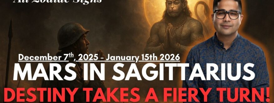 Mars enters Sagittarius on December 7th, creating a fiery, destiny-shifting transit in Vedic Astrology. Discover how this powerful Mars–Sagittarius energy impacts all 12 zodiac signs in terms of career, relationships, spirituality, opportunities, and karmic breakthroughs.