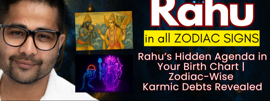 Explore Rahu in all 12 zodiac signs through a deeply spiritual Vedic lens—soul traps, past-life entanglements, karmic debts (rin), and Puranic origins from Samudra Manthan. Advanced Jyotish, Nadi, and Laal Kitab insights.