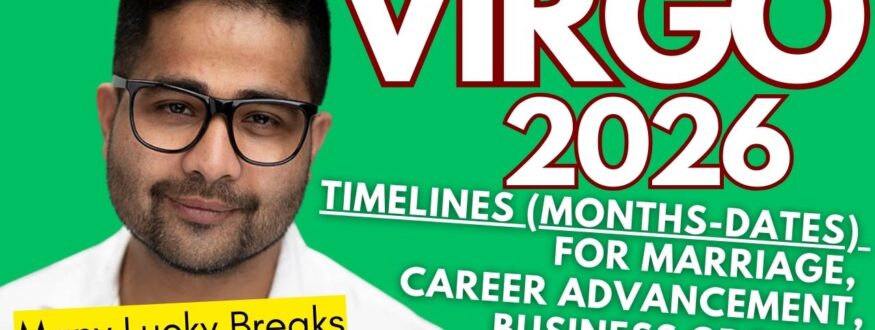 Virgo 2026 Vedic Astrology predictions: Learn how Jupiter’s transit from Gemini to Cancer brings blessings, how Saturn in Pisces stabilizes relationships and long-term goals, and how Rahu in Shatabhisha & Dhanishtha gives career growth and fame. Full yearly horoscope for Virgo Moon & Ascendant.
