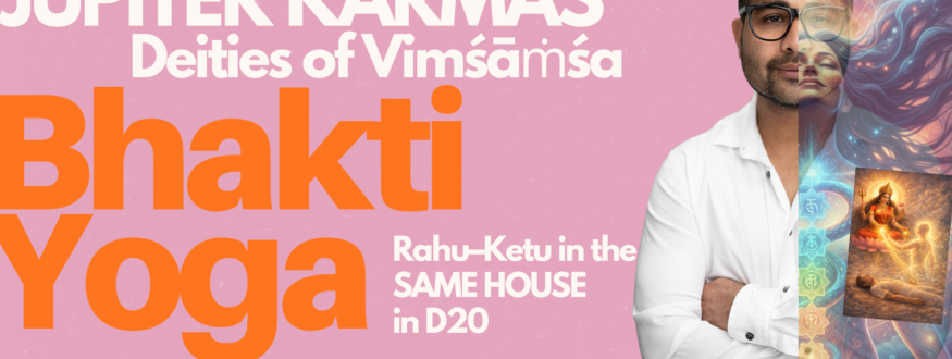 Discover how Jupiter (Guru) in the D20 Vimśāṁśa chart reveals spiritual siddhis, divine grace, devotion paths, and soul elevation. House-wise advanced Jyotish guide.