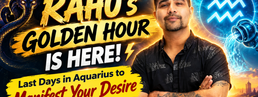 Rahu’s final days in Aquarius until December 2026 could bring culmination, breakthroughs and manifestation results. Discover Rahu transit predictions for all 12 zodiac signs in Vedic astrology.