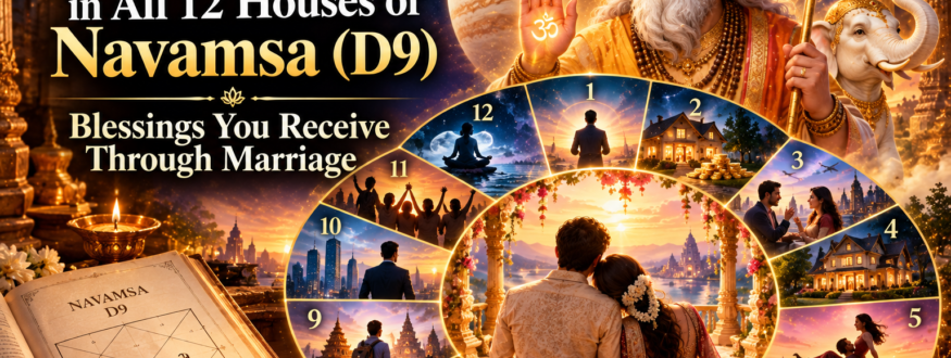 Jupiter in All 12 Houses of Navamsa